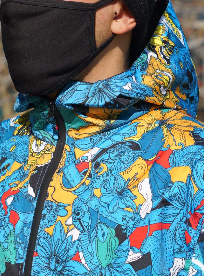 Cortaviento impermeable cyan