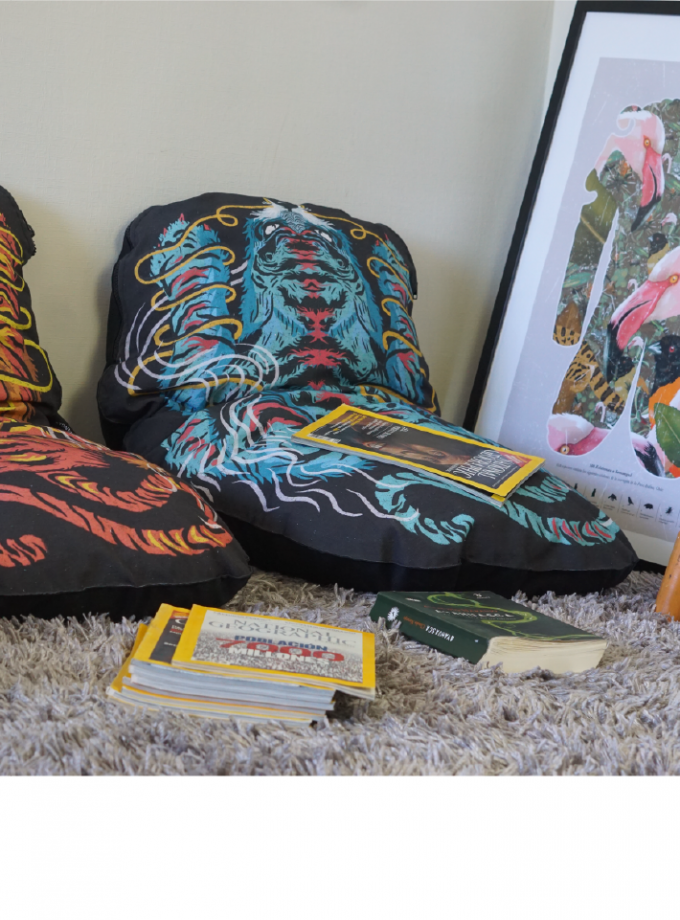 Cojín de suelo TigrElefante