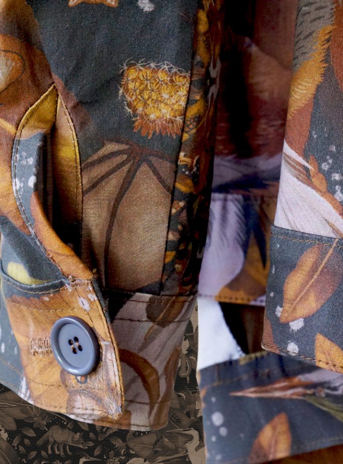 Chaqueta gabardina camo