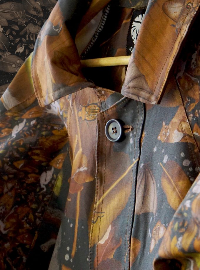 Chaqueta gabardina camo
