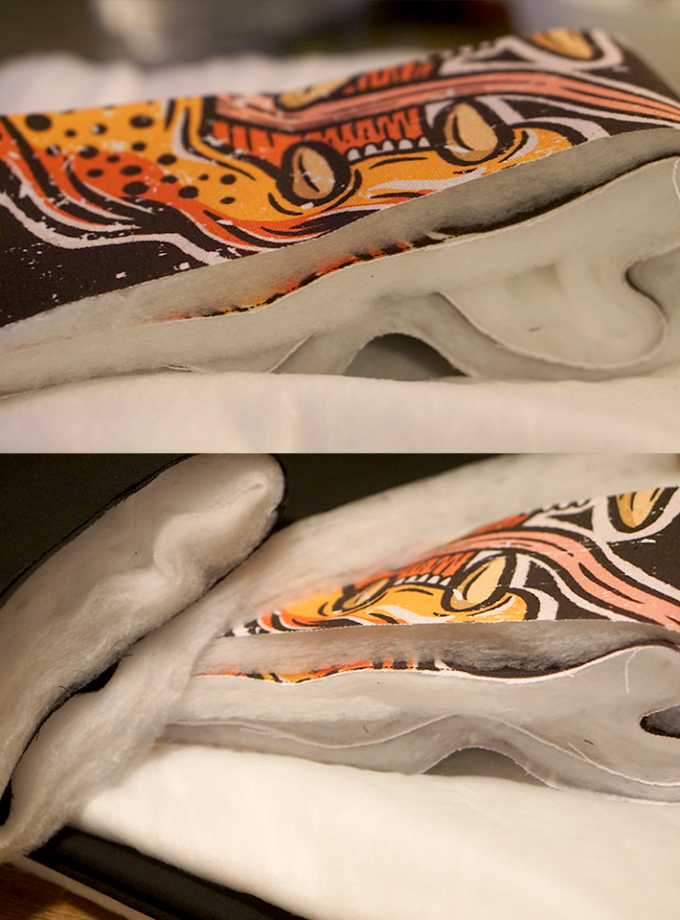 Chaqueta térmica algodón "Garza VS tigres"